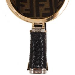 Pre Owned Fendi Black Nappa Leather Spy Bag