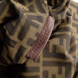 Pre Owned Fendi Brown Corded Leather Spy Satchel