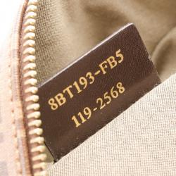 مملوكة مسبقًا Fendi Tobacco Zucchino Spalmati Clasp Detail Shoulder Bag