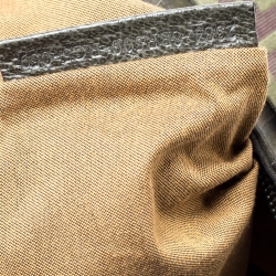 Pre Owned Fendi Green Zucca Nylon and Leather Pochette Bag
