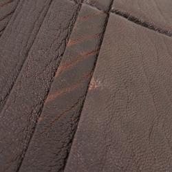 Pre Owned Fendi Zucca Canvas Leather Flap Continental Wallet