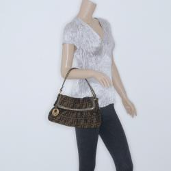 مملوكة مسبقًا Fendi Zucca Mini Chef Shoulder Handbag 