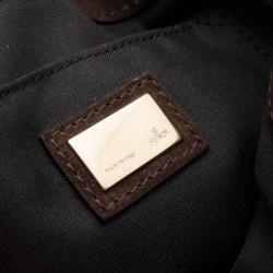 مملوكة مسبقًا Fendi Zucca Brown Suede Shoulder Bag