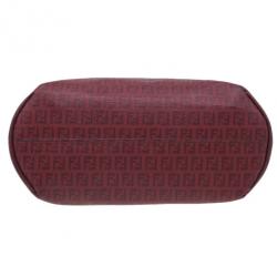 مملوكة مسبقًا Fendi Red Zucchino Spalmati Drawstring Top Tote