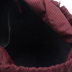 مملوكة مسبقًا Fendi Red Zucchino Spalmati Drawstring Top Tote