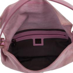 مملوكة مسبقًا Fendi Pink Suede Baguette Shoulder bag