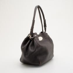 Pre Owned Fendi Black Selleria Hobo