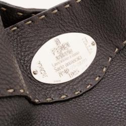 Pre Owned Fendi Black Selleria Hobo