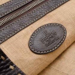 Pre Owned Fendi Black Selleria Hobo