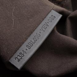 مملوكة مسبقًا Fendi Bronze Metallic Leather 'B.Mix' Large Bowler Bag