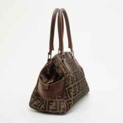 مملوكة مسبقًا Fendi Brown Zucca Du Jour Handbag