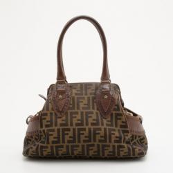 مملوكة مسبقًا Fendi Brown Zucca Du Jour Handbag