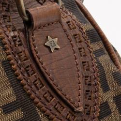 مملوكة مسبقًا Fendi Brown Zucca Du Jour Handbag