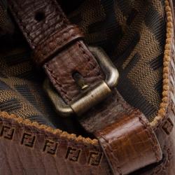 مملوكة مسبقًا Fendi Brown Zucca Du Jour Handbag