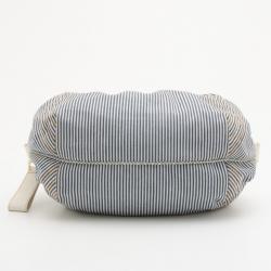 Pre Owned Fendi Striped Denim Spy Bag