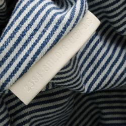 Pre Owned Fendi Striped Denim Spy Bag