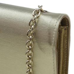 Pre Owned حقيبة فندي ستان ذهبي ميتالك كلتش