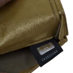 Pre Owned حقيبة فندي ستان ذهبي ميتالك كلتش