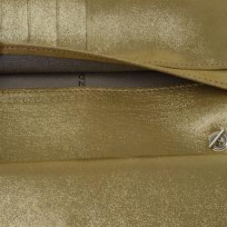 Pre Owned حقيبة فندي ستان ذهبي ميتالك كلتش