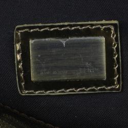 Pre Owned حقيبة يد بوسطن فندي زوكا طبع بالازو جلد ذهبية