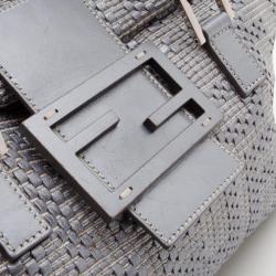 مملوكة مسبقًا Fendi Big Mama Straw Flap Bag