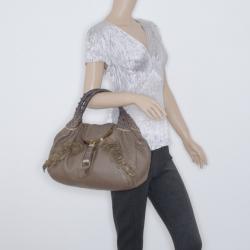 Fendi Neutrals Leather Spy Bag