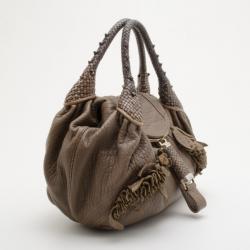 Pre Owned Fendi Nappa Leather Spy Bag