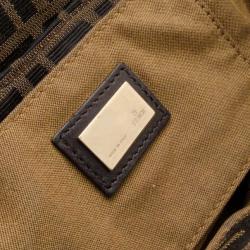 Pre Owned Fendi Zucca Tobacco Chef Hobo