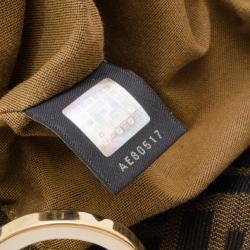 Pre Owned Fendi Zucca Tobacco Chef Hobo