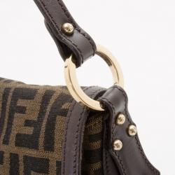 Pre Owned Fendi Zucca Tobacco Chef Hobo