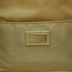 Pre Owned Fendi Yellow & Blue Sequined Forever Boston Satchel 