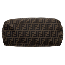 مملوكة مسبقًا Fendi Tobacco Zucca Canvas and Leather Shopper Tote