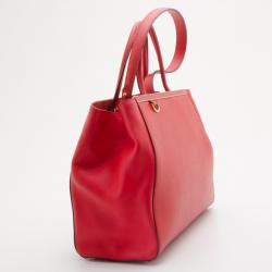 مملوكة مسبقًا Fendi Red Leather 2Jours Shopper Tote 
