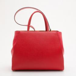 مملوكة مسبقًا Fendi Red Leather 2Jours Shopper Tote 