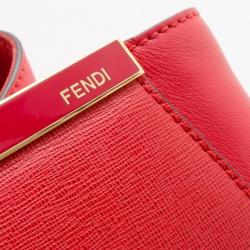 مملوكة مسبقًا Fendi Red Leather 2Jours Shopper Tote 