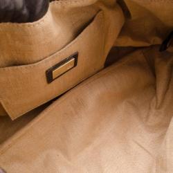 Pre Owned Fendi Zucca Turtle Small Spy Bag