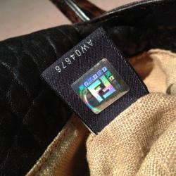 Pre Owned Fendi Zucca Turtle Small Spy Bag