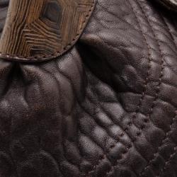 Pre Owned Fendi Zucca Turtle Small Spy Bag