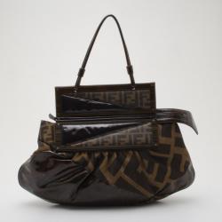 مملوكة مسبقًا Fendi Tobacco Monogram 'To You' Convertible Clutch