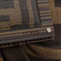 مملوكة مسبقًا Fendi Tobacco Monogram 'To You' Convertible Clutch