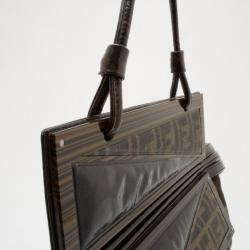 مملوكة مسبقًا Fendi Tobacco Monogram 'To You' Convertible Clutch