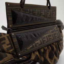 مملوكة مسبقًا Fendi Tobacco Monogram 'To You' Convertible Clutch