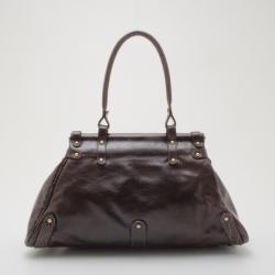 مملوكة مسبقًا Fendi Brown Leather Croc Embossed Medium 'Magic' Bag