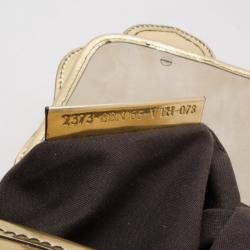 مملوكة مسبقًا Fendi Metallic Gold Patent 'B' Bag