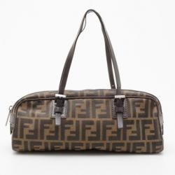 Pre Owned Fendi Tobacco Zucca Small Satchel