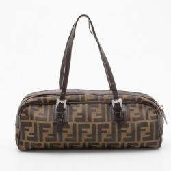 Pre Owned Fendi Tobacco Zucca Small Satchel