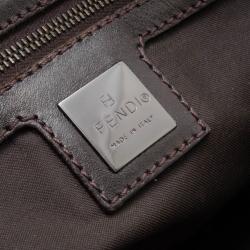 Pre Owned Fendi Tobacco Zucca Small Satchel