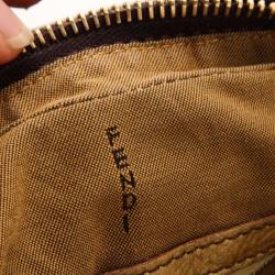 Pre Owned Fendi Zucca Chef Hobo with Metallic Leather Trim