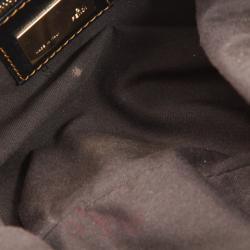 Pre Owned Fendi Striped Chef Chain Hobo