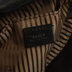 مملوكة مسبقًا Fendi Black Leather Mini Mia Crossbody Bag